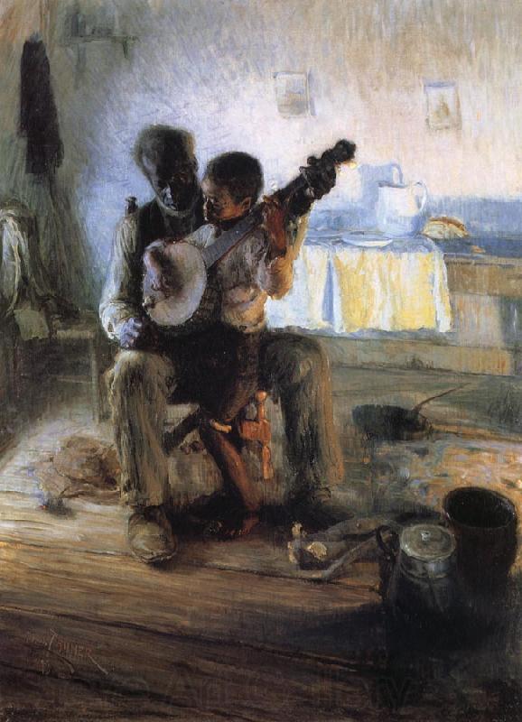 Henry Ossawa Tanner The Banjo Lesson Norge oil painting art
